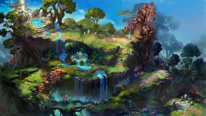 Dreamy Fantasy Paradise World