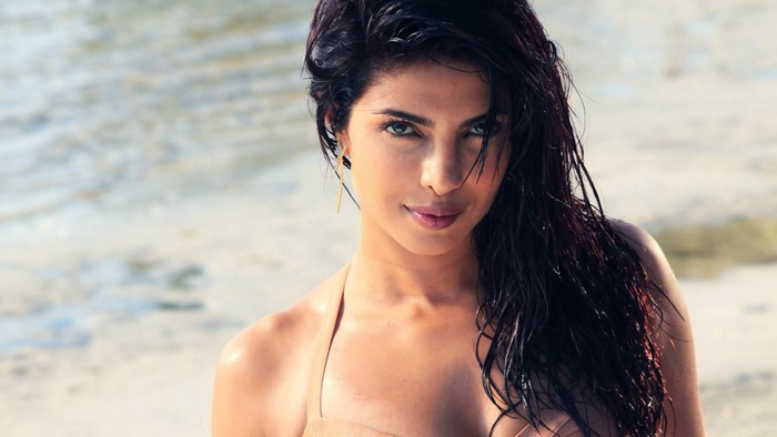 Priyanka Chopra on a beach