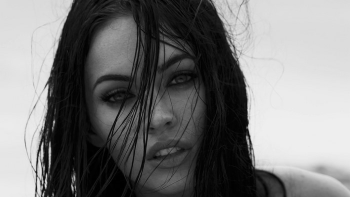 Megan Fox with wet hair