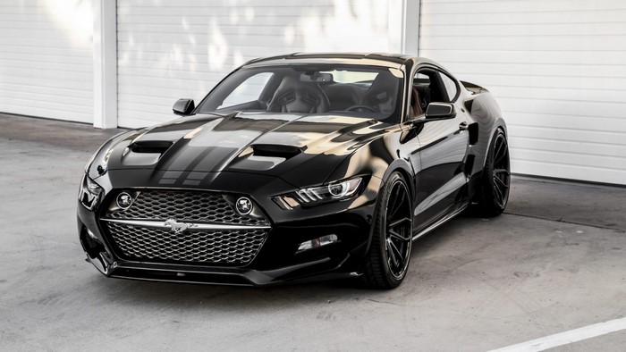 Black Ford Mustang Rocket