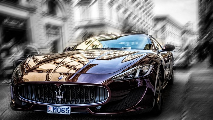Maserati GranTurismo MC Stradale on a City Street