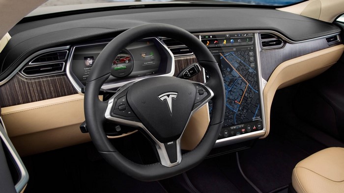 Tesla Model S Dashboard Interior