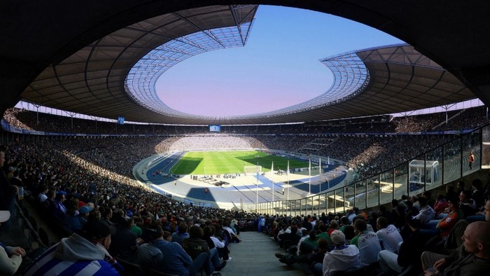 Olympic Stadium with Spectators