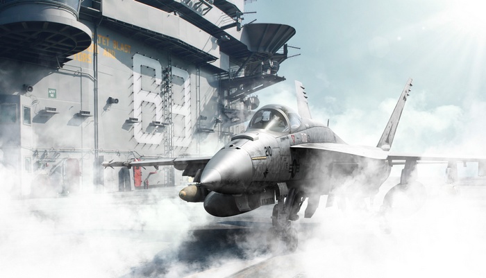 F/A-18E/F Super Hornet on Aircraft Carrier