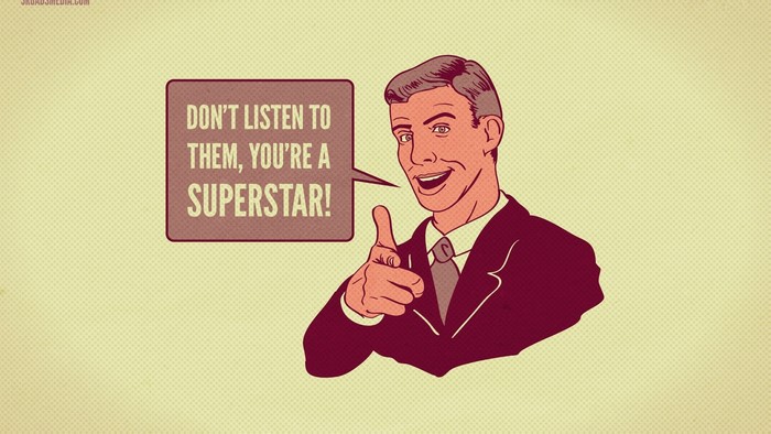 Man in Suit Says You're a Superstar
