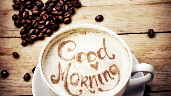 Good Morning Coffee with Beans