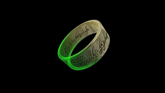 The One Ring from Lord of the Rings 3D Render