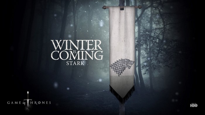 Game of Thrones Stark Winter is Coming Banner