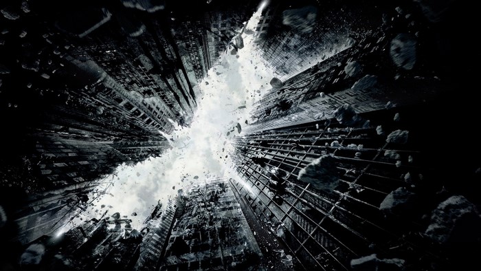 The Dark Knight Rises Collapsing Buildings