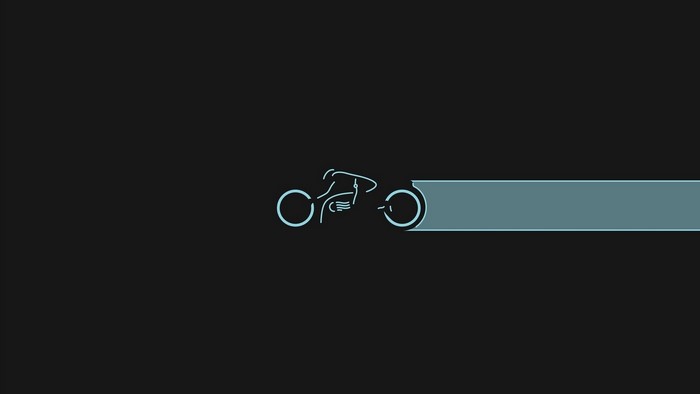 Tron Light Cycle Minimalist