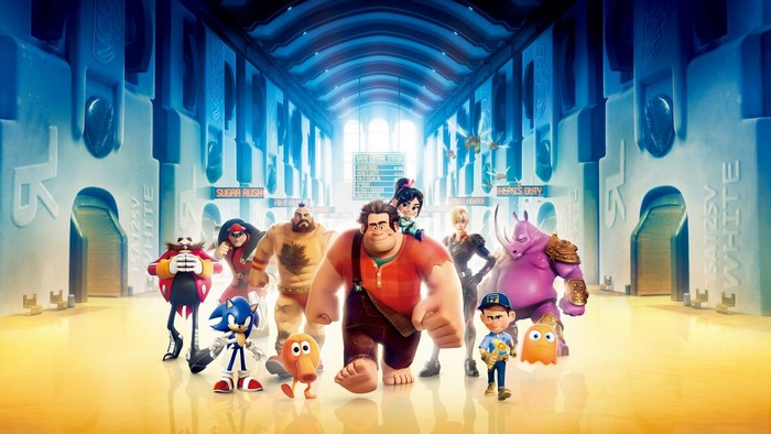 Wreck-It Ralph characters in Game Central Station