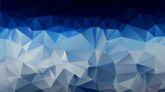 Blue and white polygonal abstract background