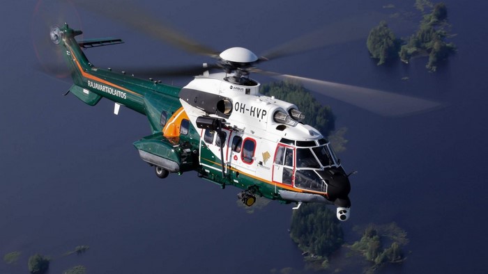 Airbus H225M Caracal helicopter of the Finnish Border Guard