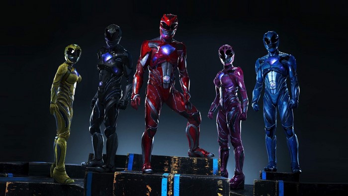 Power Rangers from the 2017 Movie