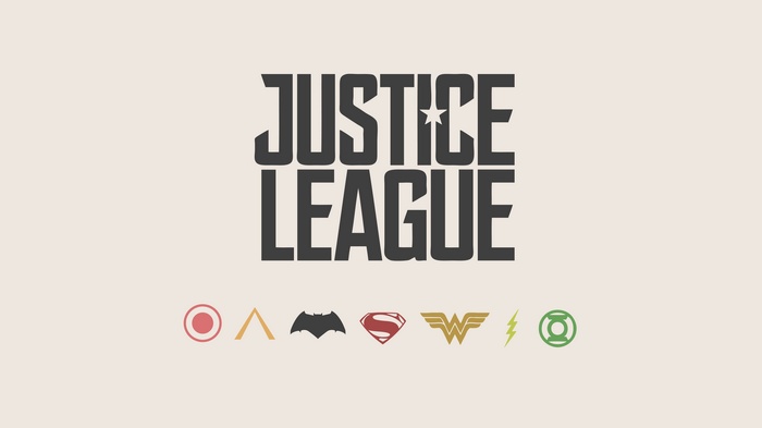 Justice League minimal logos 4K