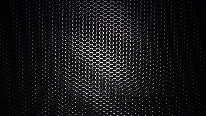 Black Hexagonal Grid Pattern