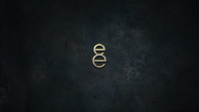 8E logo on grunge texture dark background