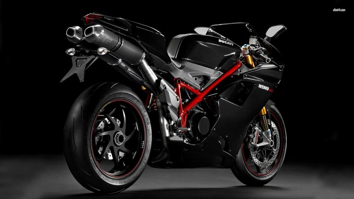 Black Ducati 1198 Motorcycle