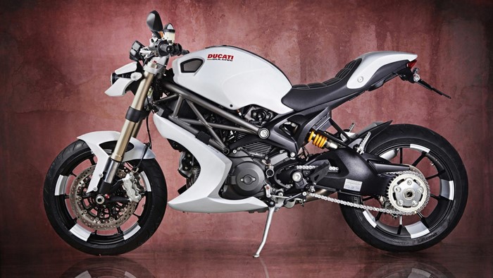 White Ducati Monster 1100 Evo Motorcycle