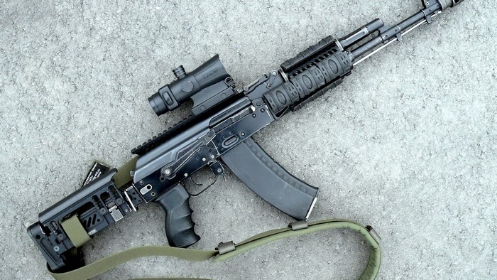 AK-74M Kalashnikova rifle with scope