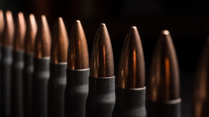 A row of bullets