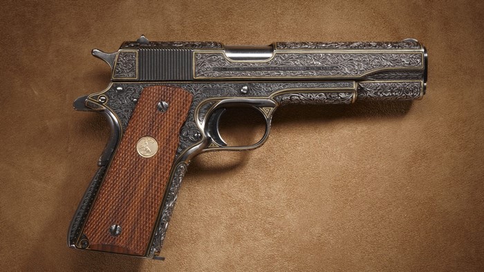 Colt M1911 Pistol with Engravings