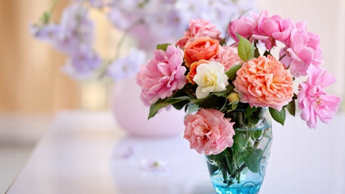 Beautiful Flowers in Vase