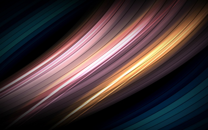 Abstract Colorful Light Waves