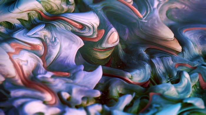 Abstract 3D Waves 4K