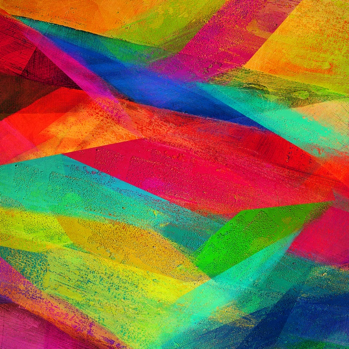 Abstract colorful brush strokes wallpaper