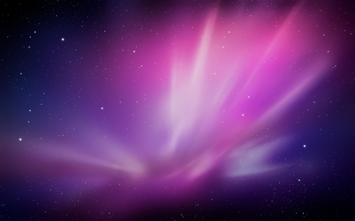 Purple and pink nebula with stars