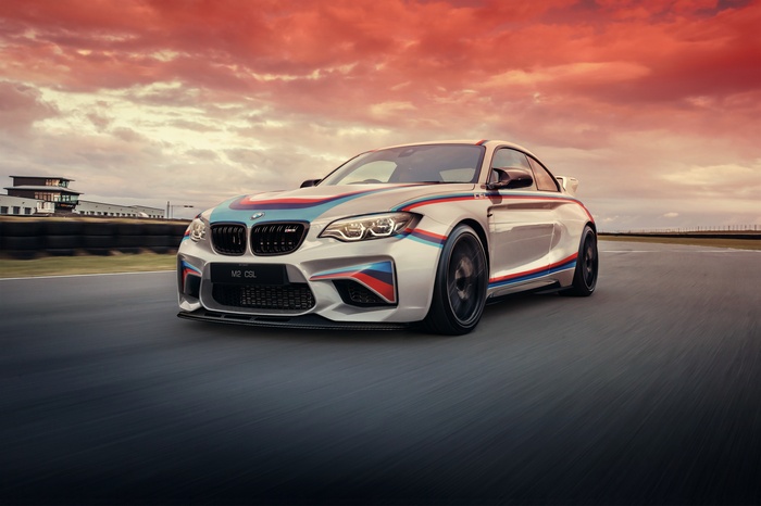 BMW M2 CSL on a race track