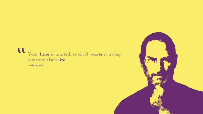 Steve Jobs quote about time