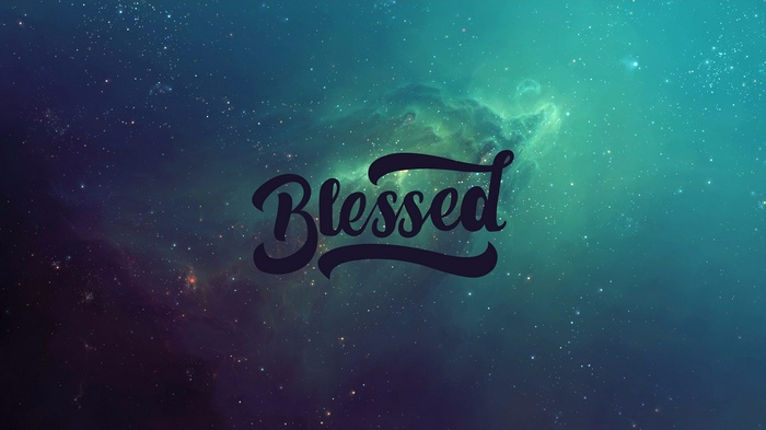 Blessed Typography 4K