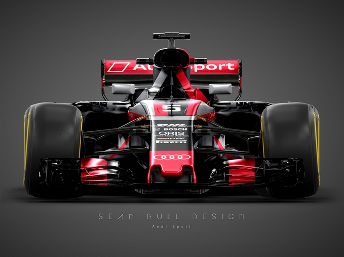Audi Sport F1 car 4K