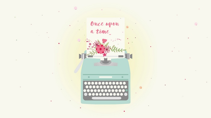 Once upon a time on a typewriter