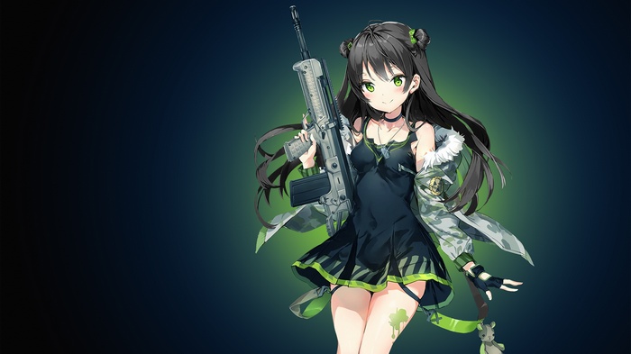 Anime girl with rifle from Girls Frontline