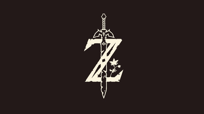 The Legend of Zelda Master Sword Logo 4K