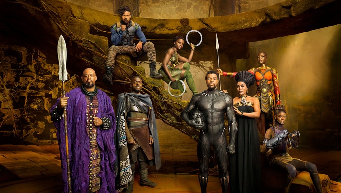 Black Panther cast posing