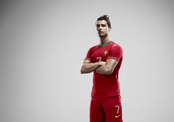 Cristiano Ronaldo in Portugal soccer uniform