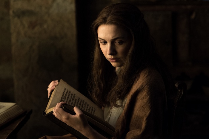 Gilly from Game of Thrones reading a book