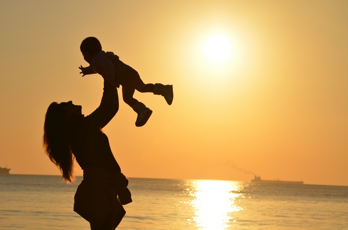 Mood, 4K, Baby, Mother, Silhouette