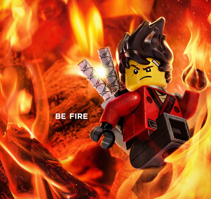 Kai from The Lego Ninjago Movie Be Fire
