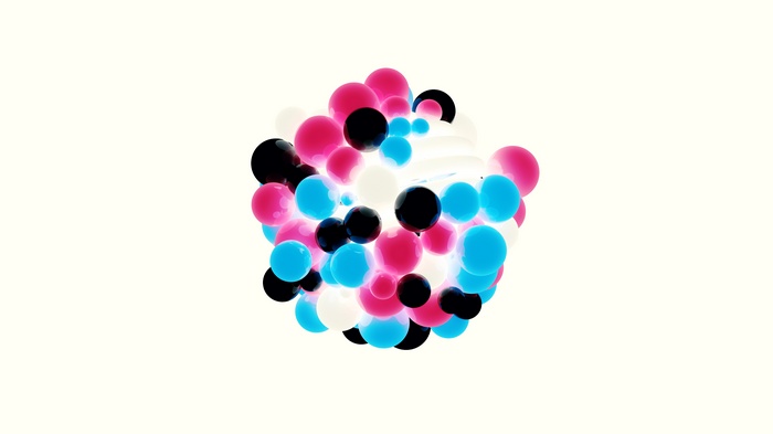 Colorful balls 4K