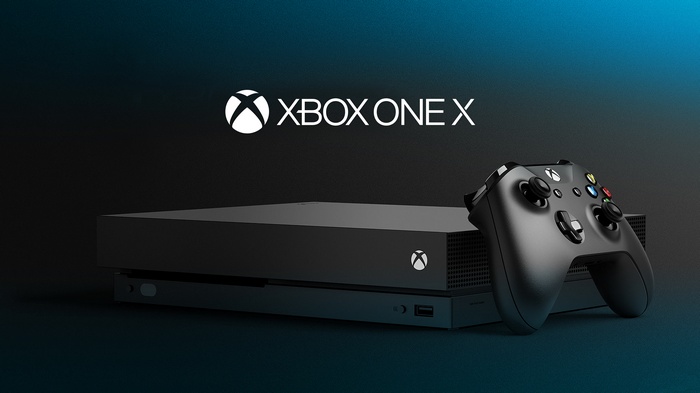 Xbox One X console and controller