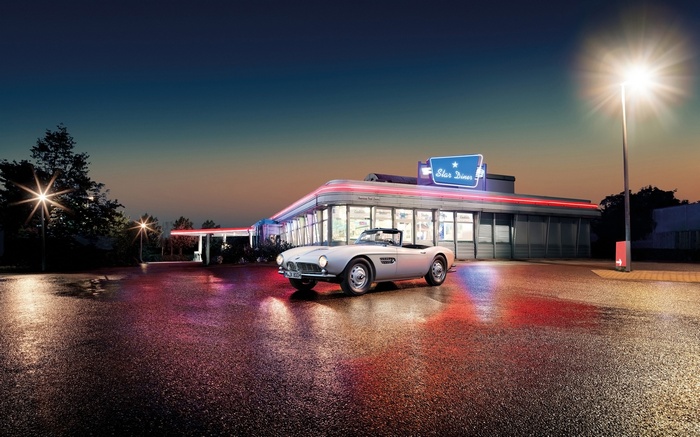 1957 BMW 507 at Star Diner