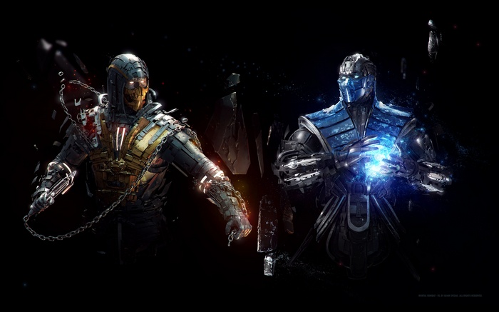 Scorpion and Sub-Zero from Mortal Kombat