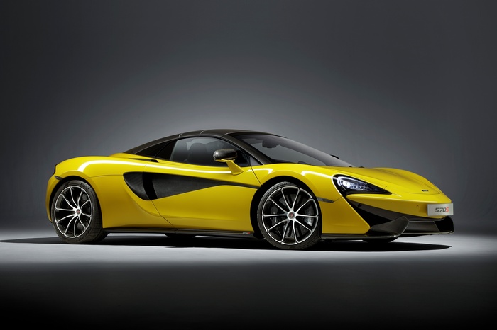 Yellow McLaren 570S Spider 2018