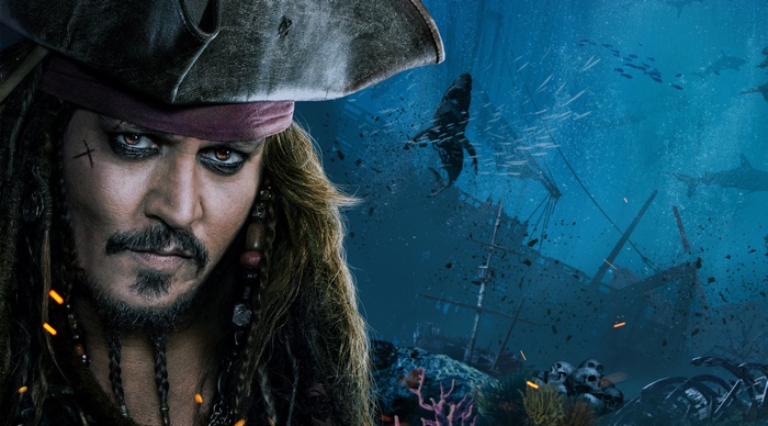 Captain Jack Sparrow, 4K, Pirates of the Caribbean: Dead Men Tell No Tales, Johnny Depp