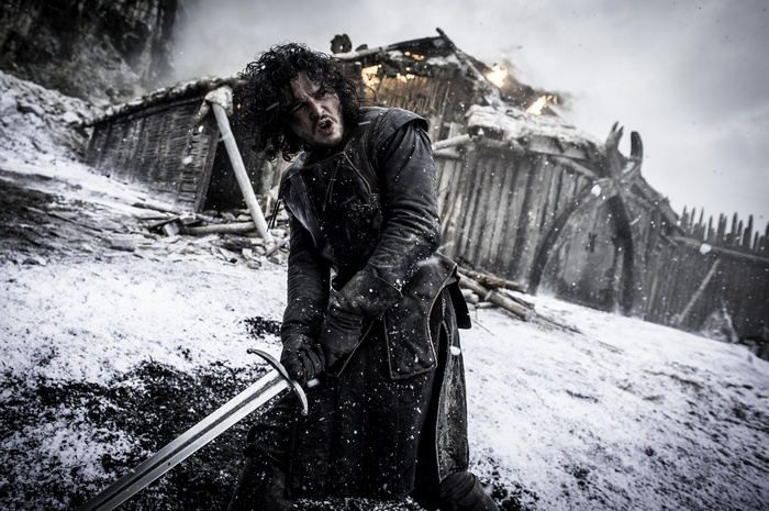 Jon Snow from Game of Thrones in battle